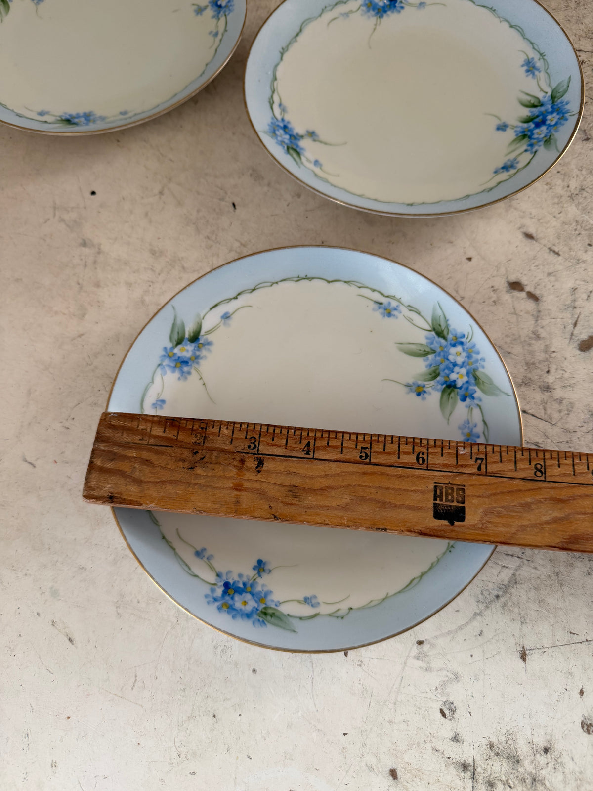 Vintage Hand Painted Meito Plate Made In Japan 7-3/4” - SOLD INDIVIDUALLY
