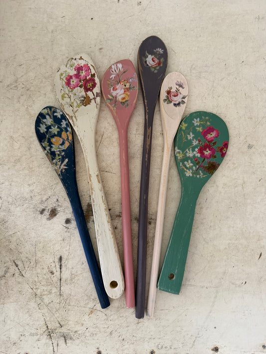 Hand Painted Spoon Bouquet set of 6