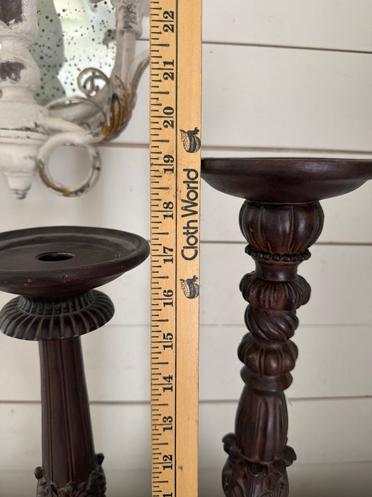 Set of large ornate candlesticks will get makeover