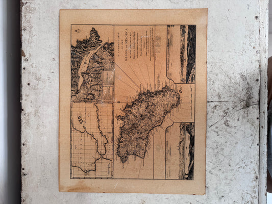 Antique Map of Island Of Minorca