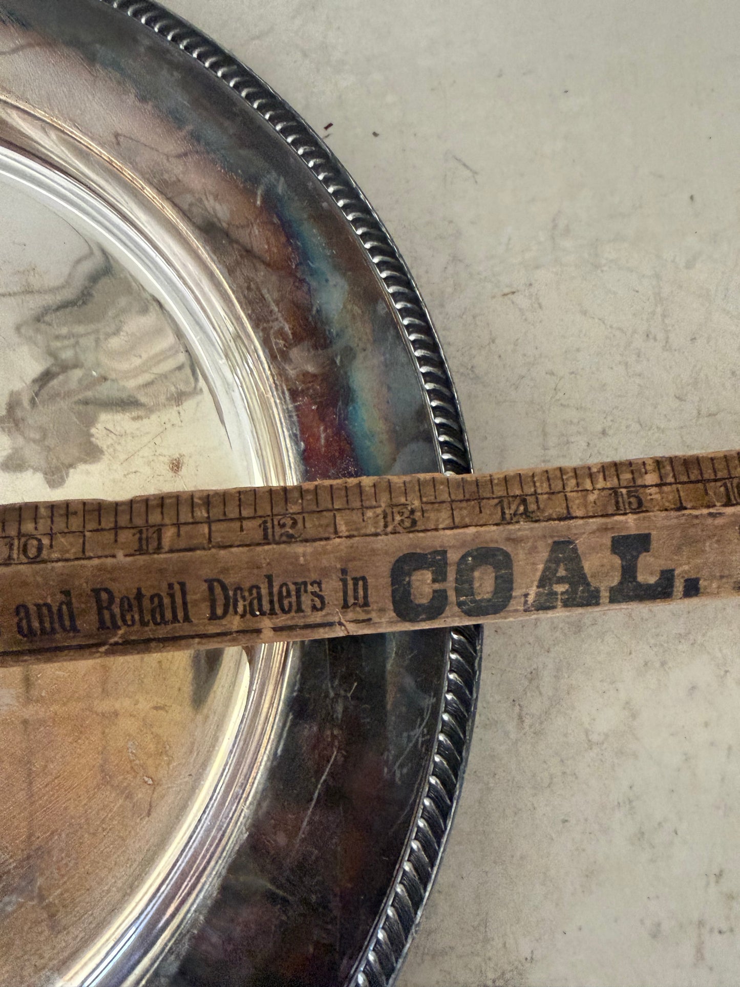 Tarnished silver platter will get makeover