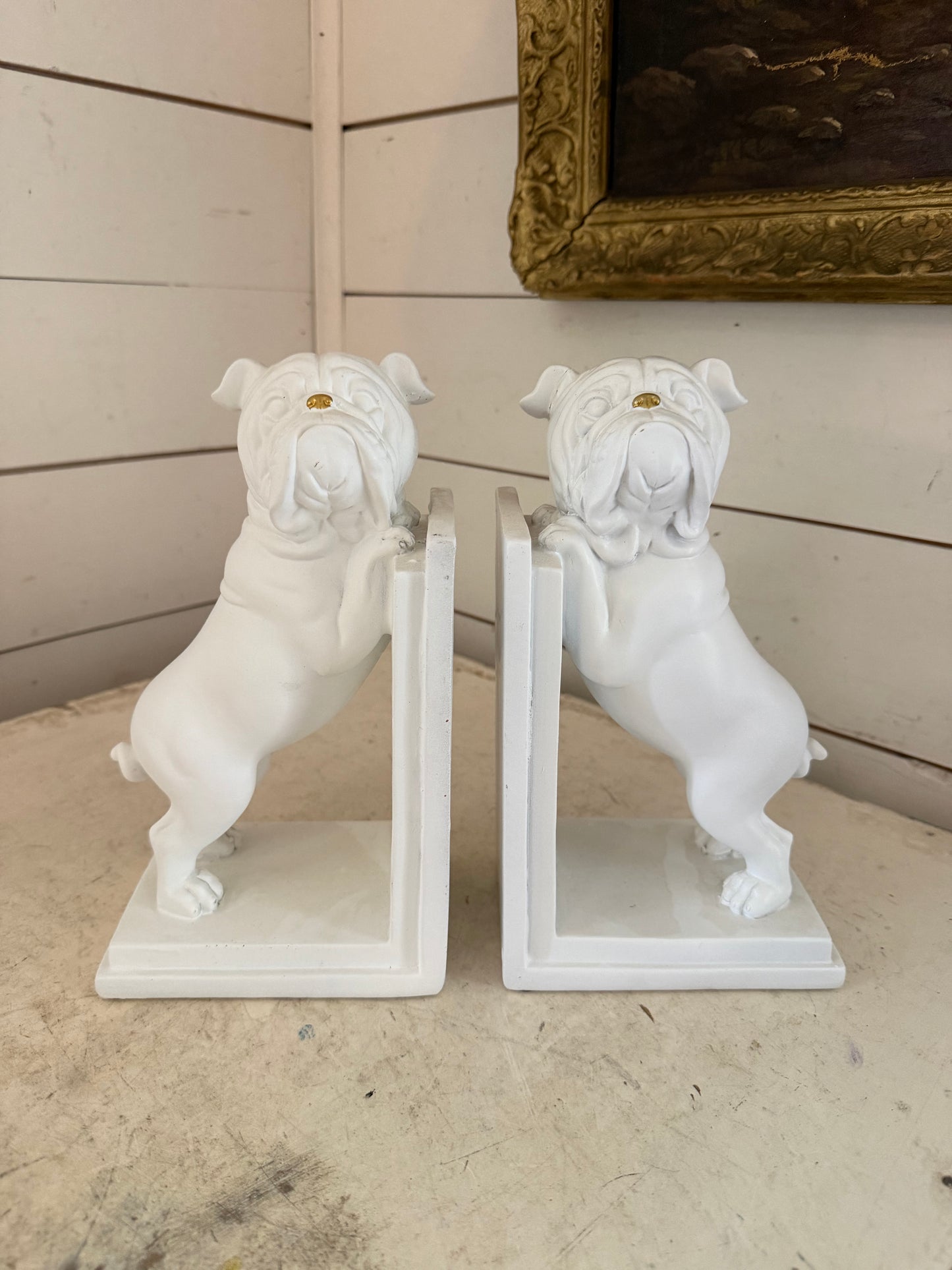 Bulldog Bookend Set
