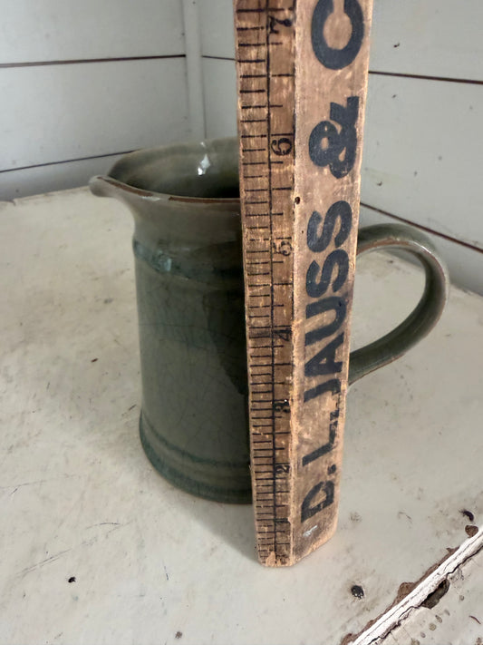 Stoneware glaze pitcher