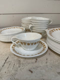 Corelle "Butterfly Gold" teacup and saucer and plates sold individually