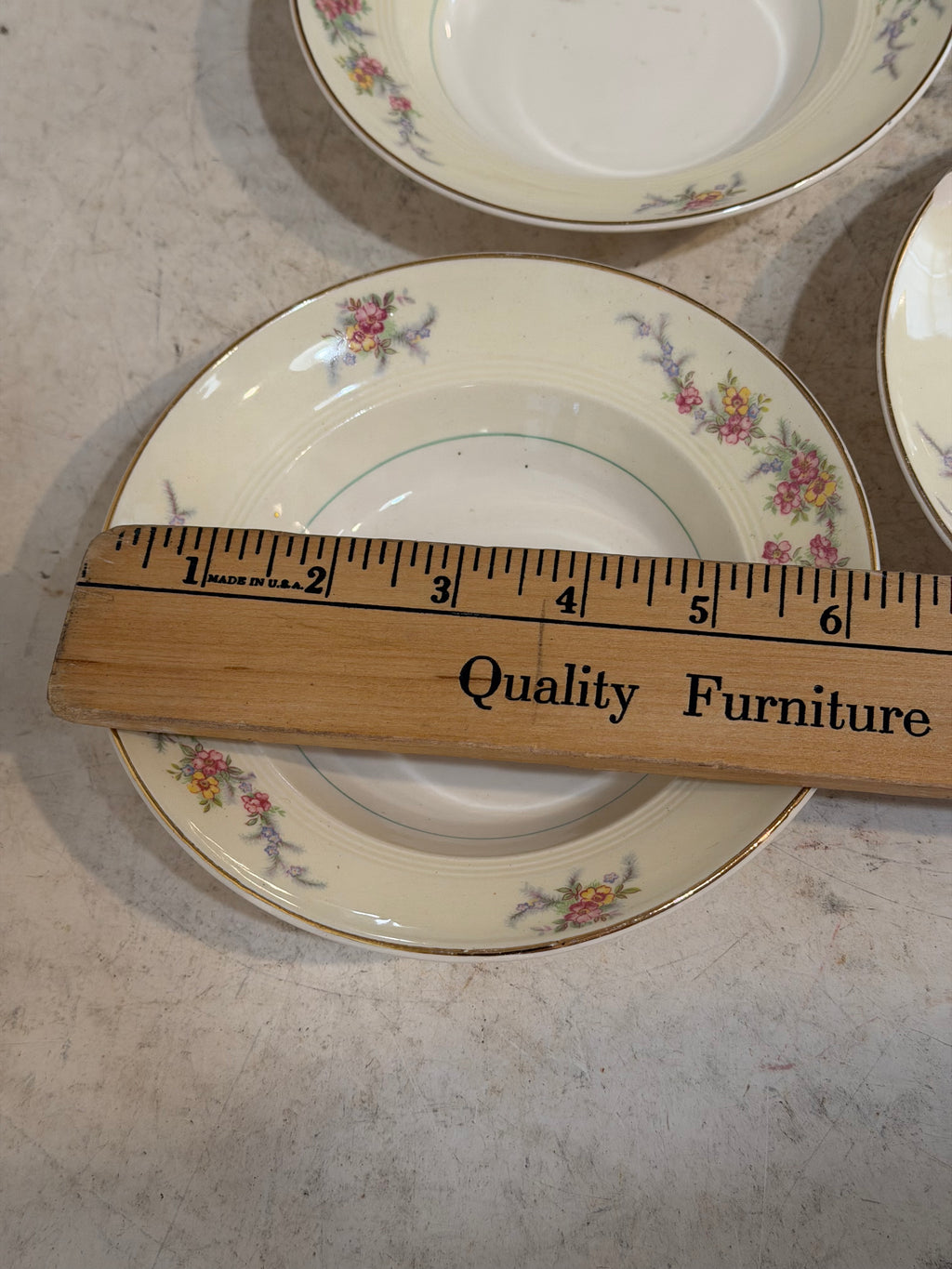 Salem China Co. bowl Symphony 23 Karat Gold Rim - SOLD INDIVIDUALLY