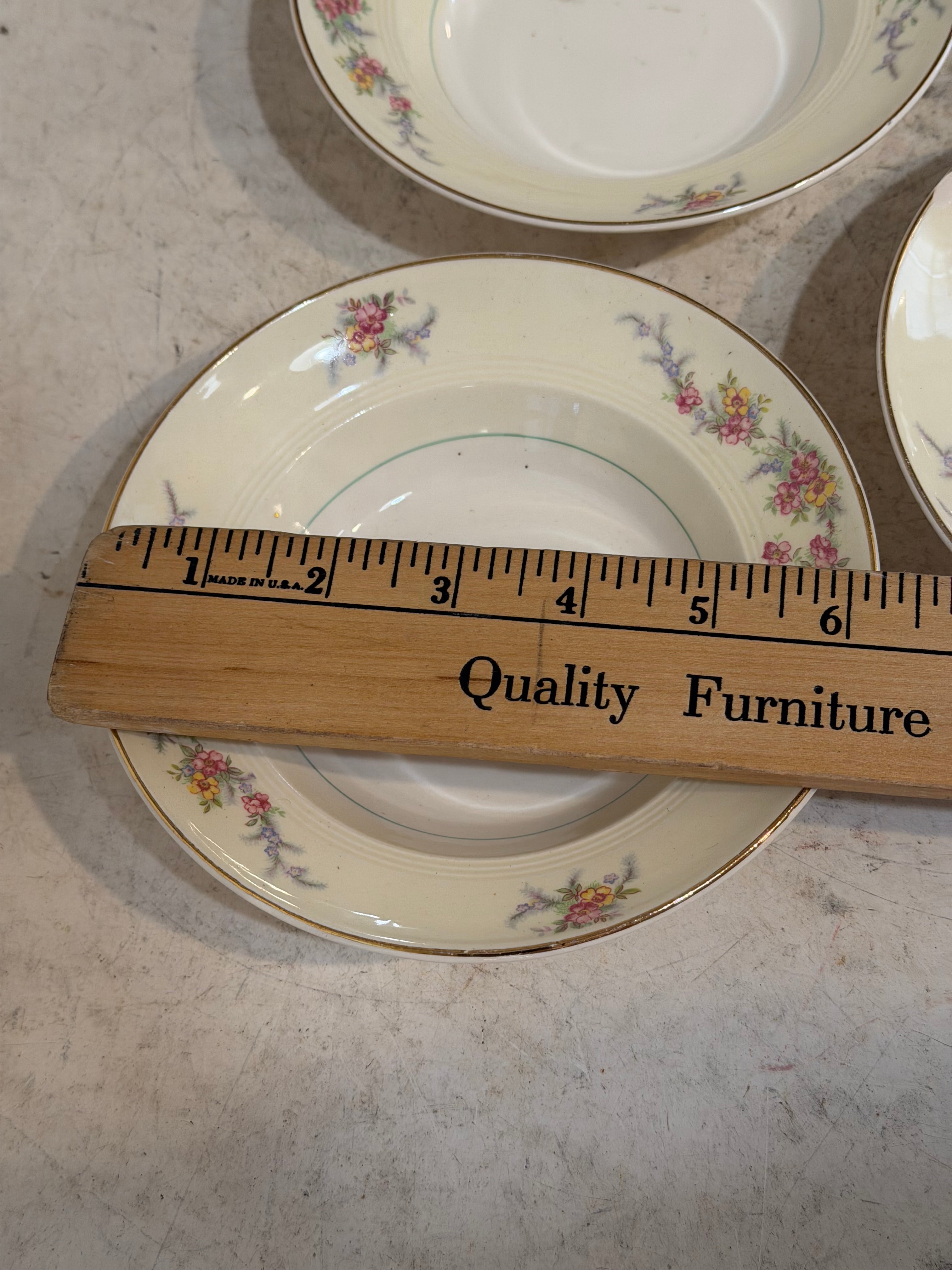 Salem China Co. bowl Symphony 23 Karat Gold Rim - SOLD INDIVIDUALLY