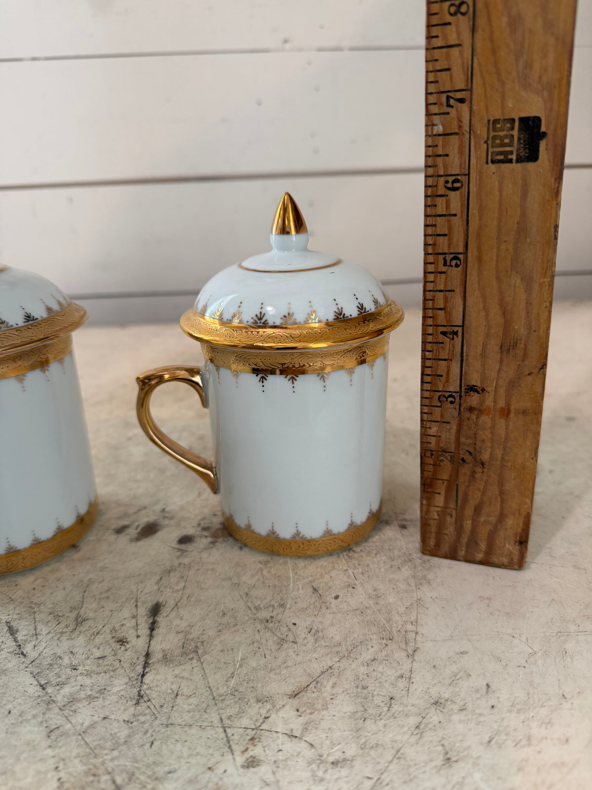 Mug Benjarong - Plain Gold , Thai Handcraft, MS Benjarong sold individually