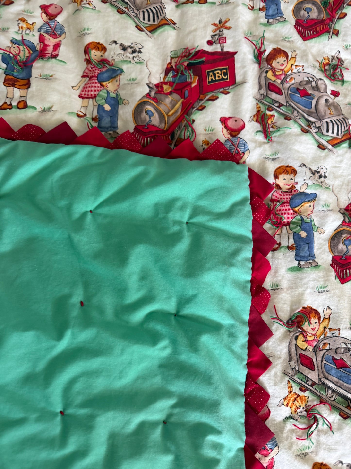 Handmade Cowboy Baby Blanket
