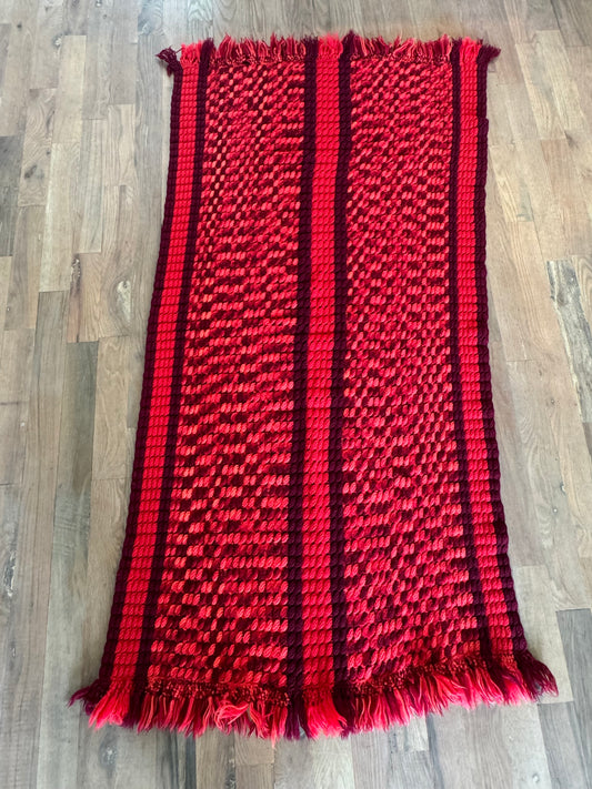 Red & Red Afghan