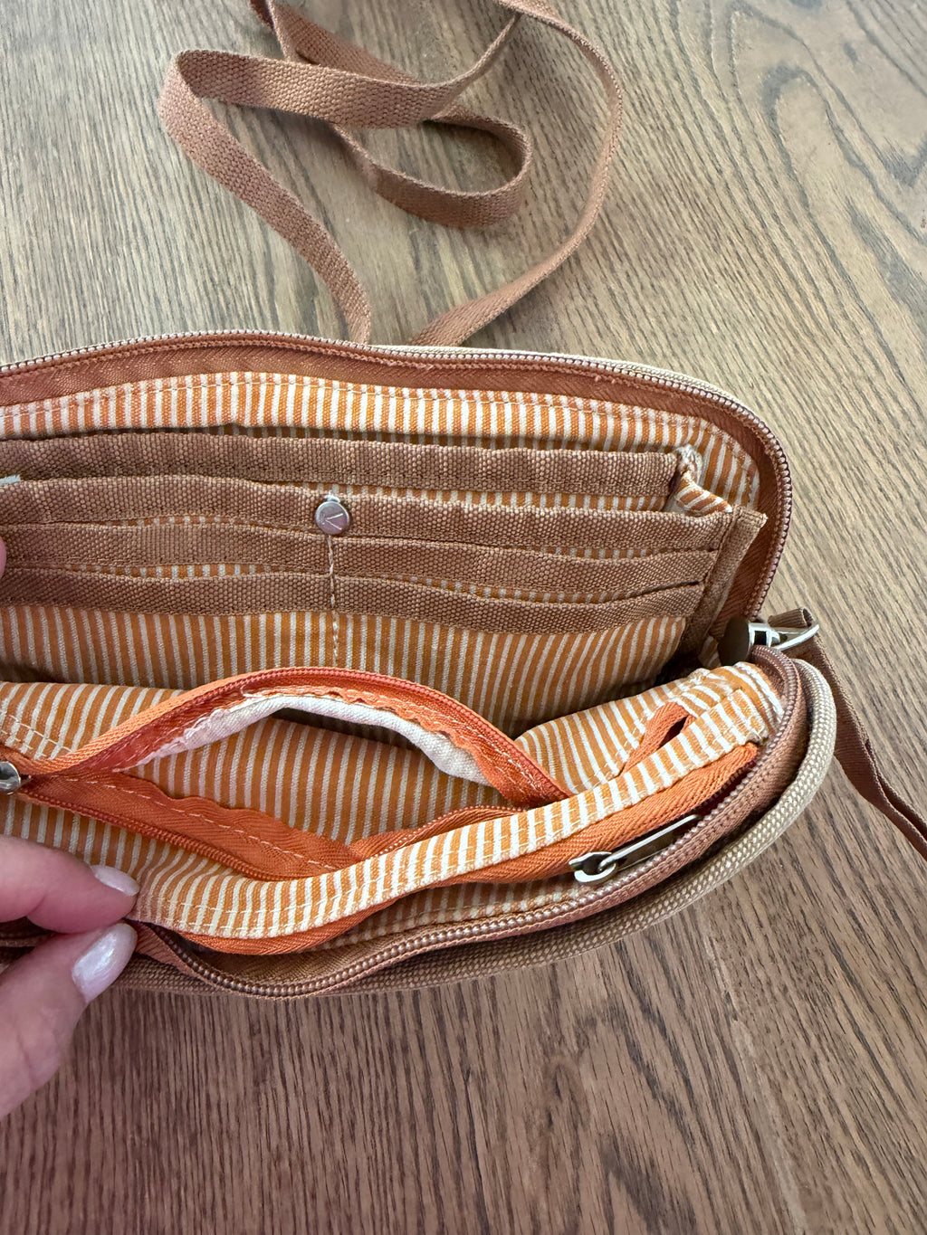 KEEN Canvas Crossbody Travel Organizer Bag/Wristlet - As Is