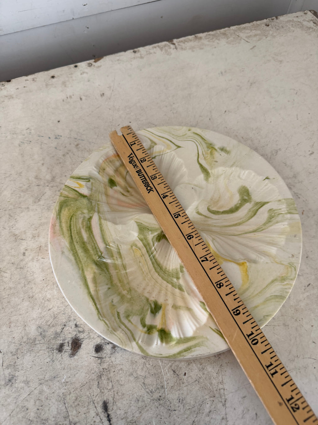 Midcentury Modern Decorative Marbled Dish