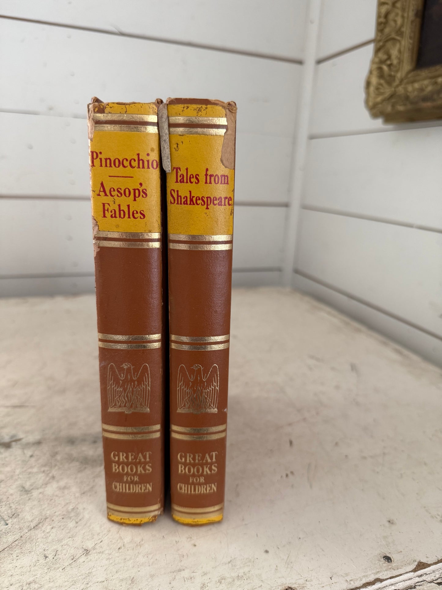 Vintage great books for children that Shakespeare and Pinocchio set