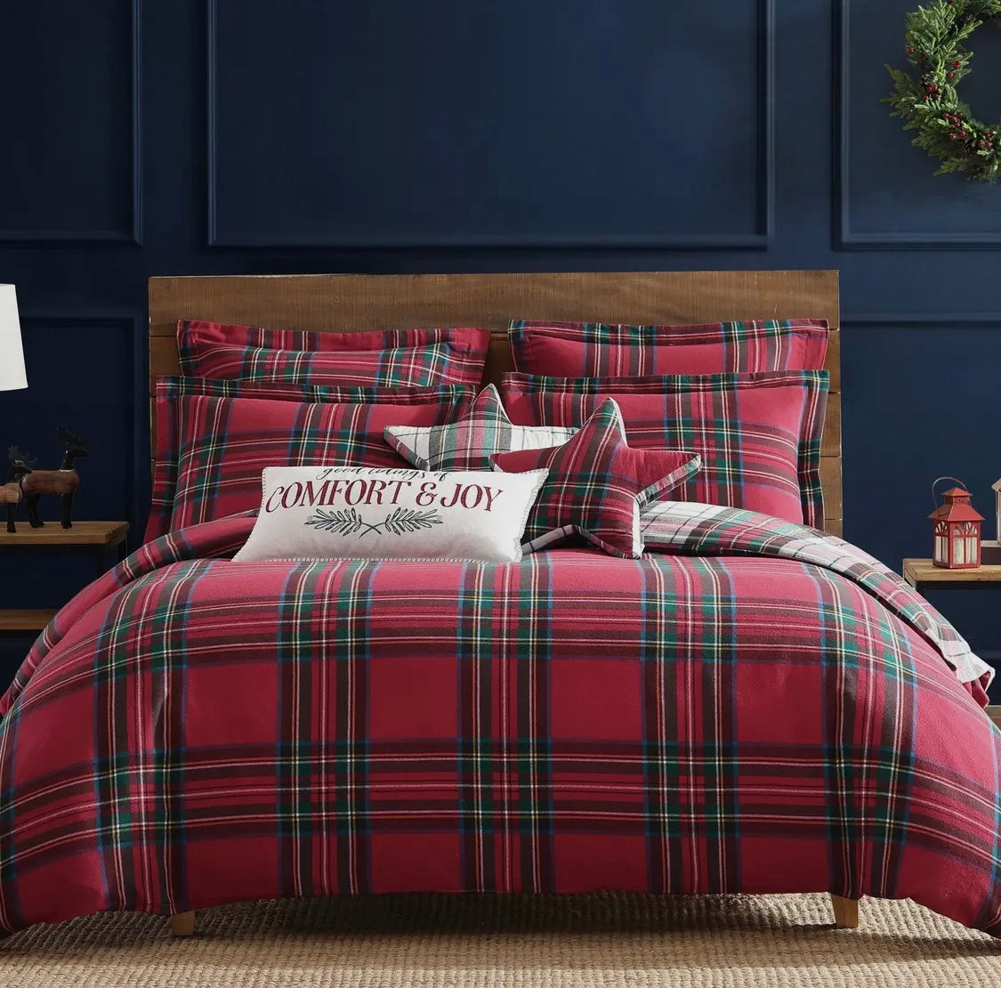 King Spencer Plaid Flannel Duvet