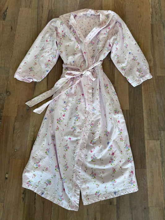 Vintage Floral Robe - Small