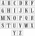 French Style Monogram 2” Letters | JRV Stencils