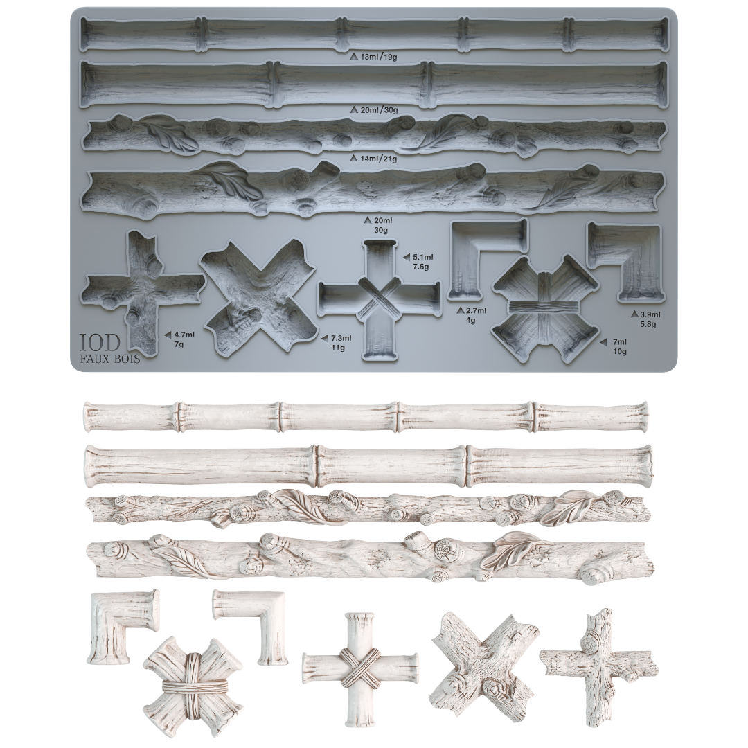 Faux Bois | Mould | Discontinued IOD Iron Orchid Designs