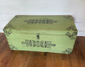 Hand Painted Antique Chest - 30x13.5x13.5