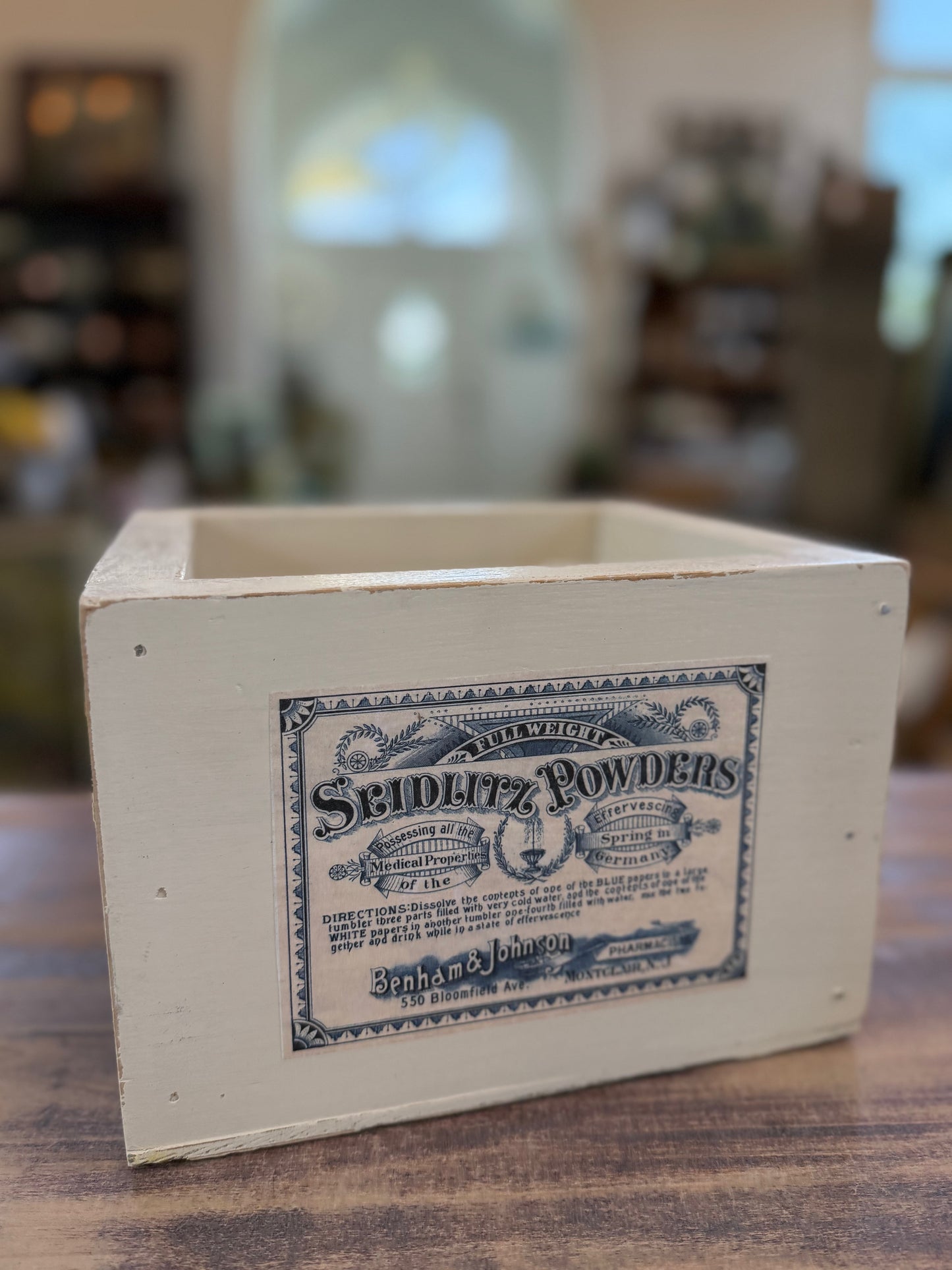 Hand Painted Wood box 9x6”