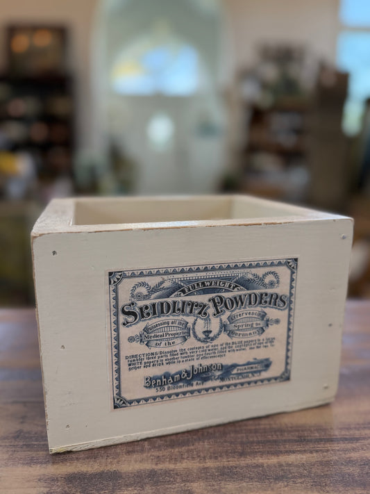 Hand Painted Wood box 9x6”