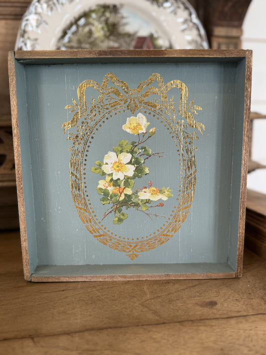 Floral Art Box sign 8.5x8.5”