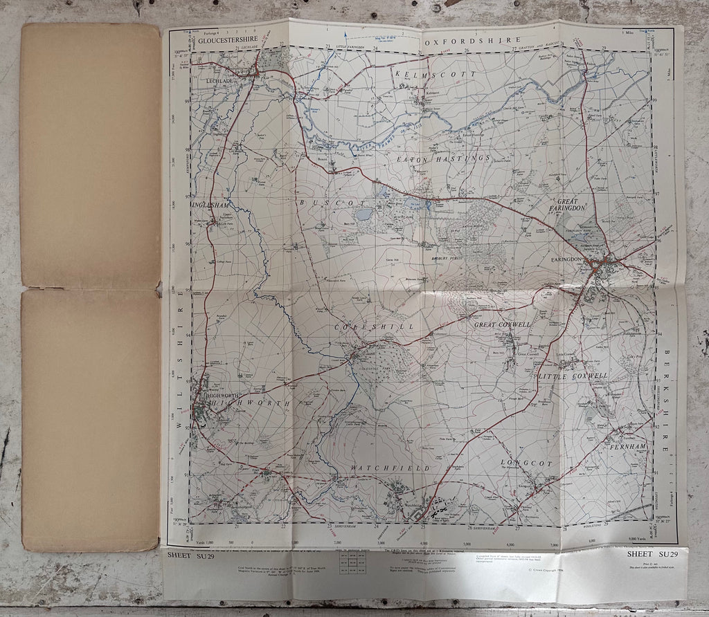 Ordinance Survey Sheet printed on Paper Selected at random (price is for one survey)