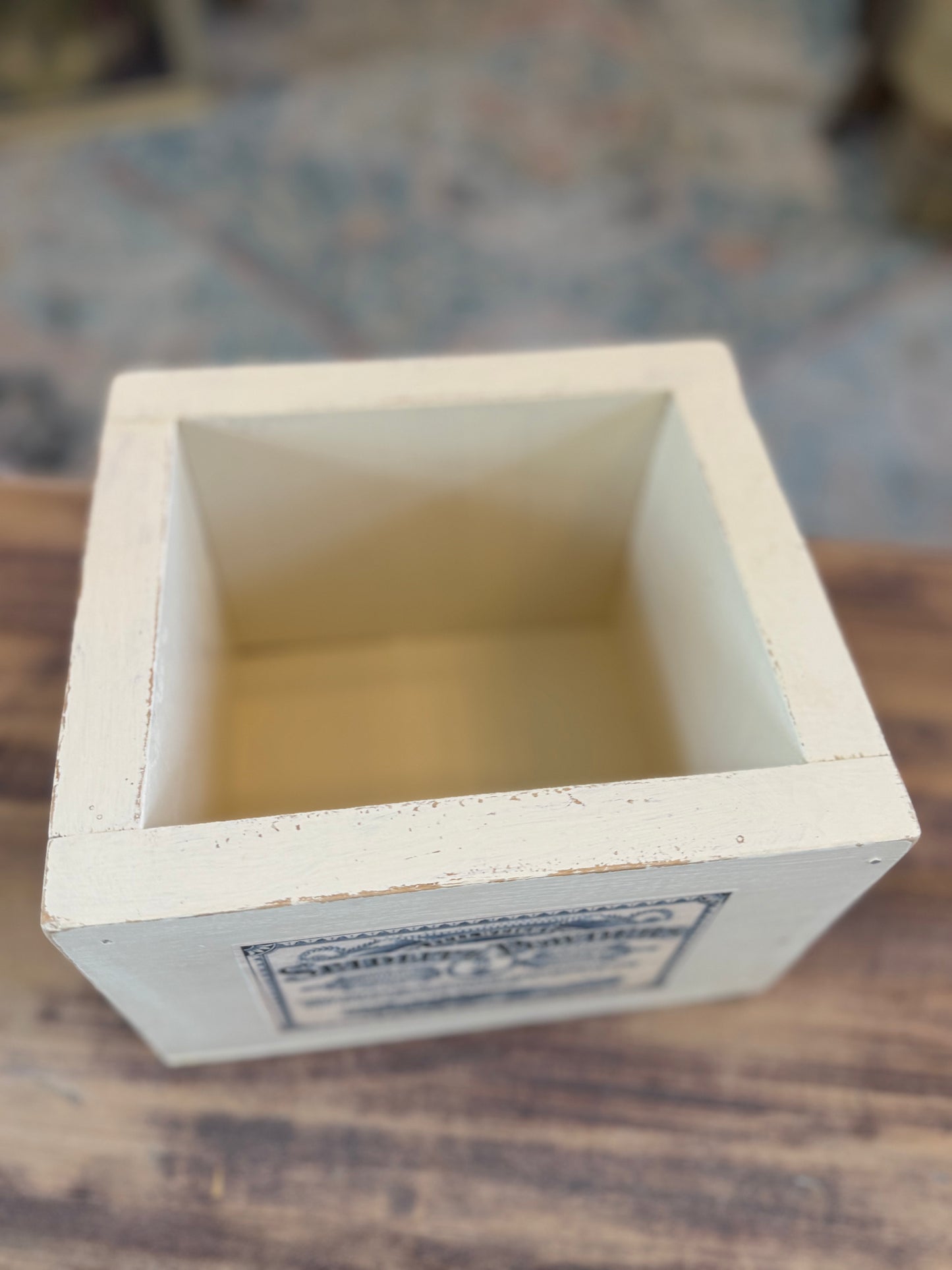 Hand Painted Wood box 9x6”