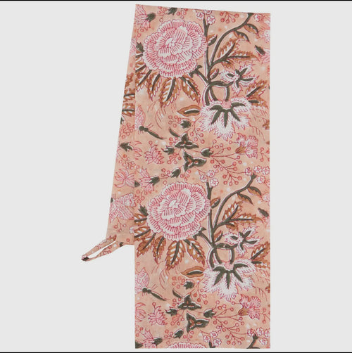 Blossom Block Print Dish Towel