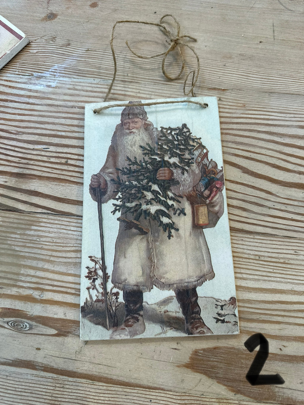 Santa Postcard Ornaments / Hangers