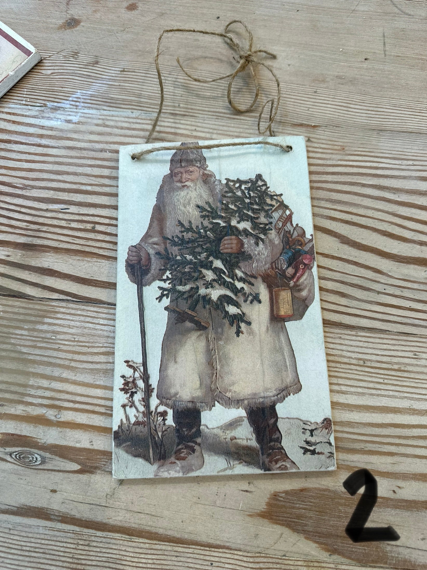 Santa Postcard Ornaments / Hangers