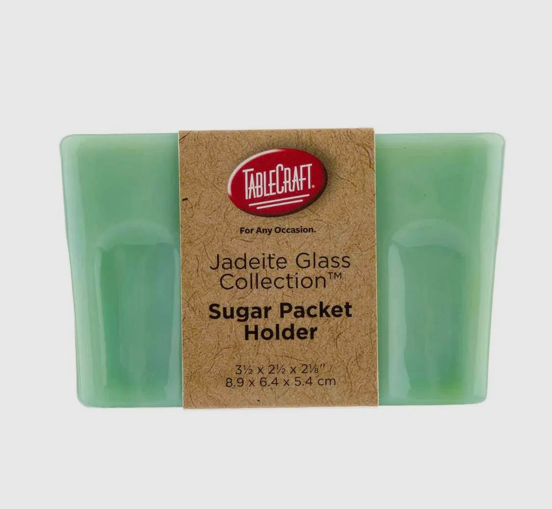 Jadeite Glass Sugar Packet Holder