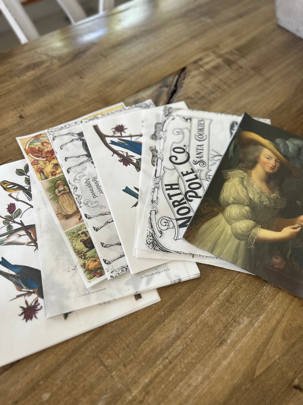 Decoupage A4 Rice Paper Seconds - 4 Random Sheets