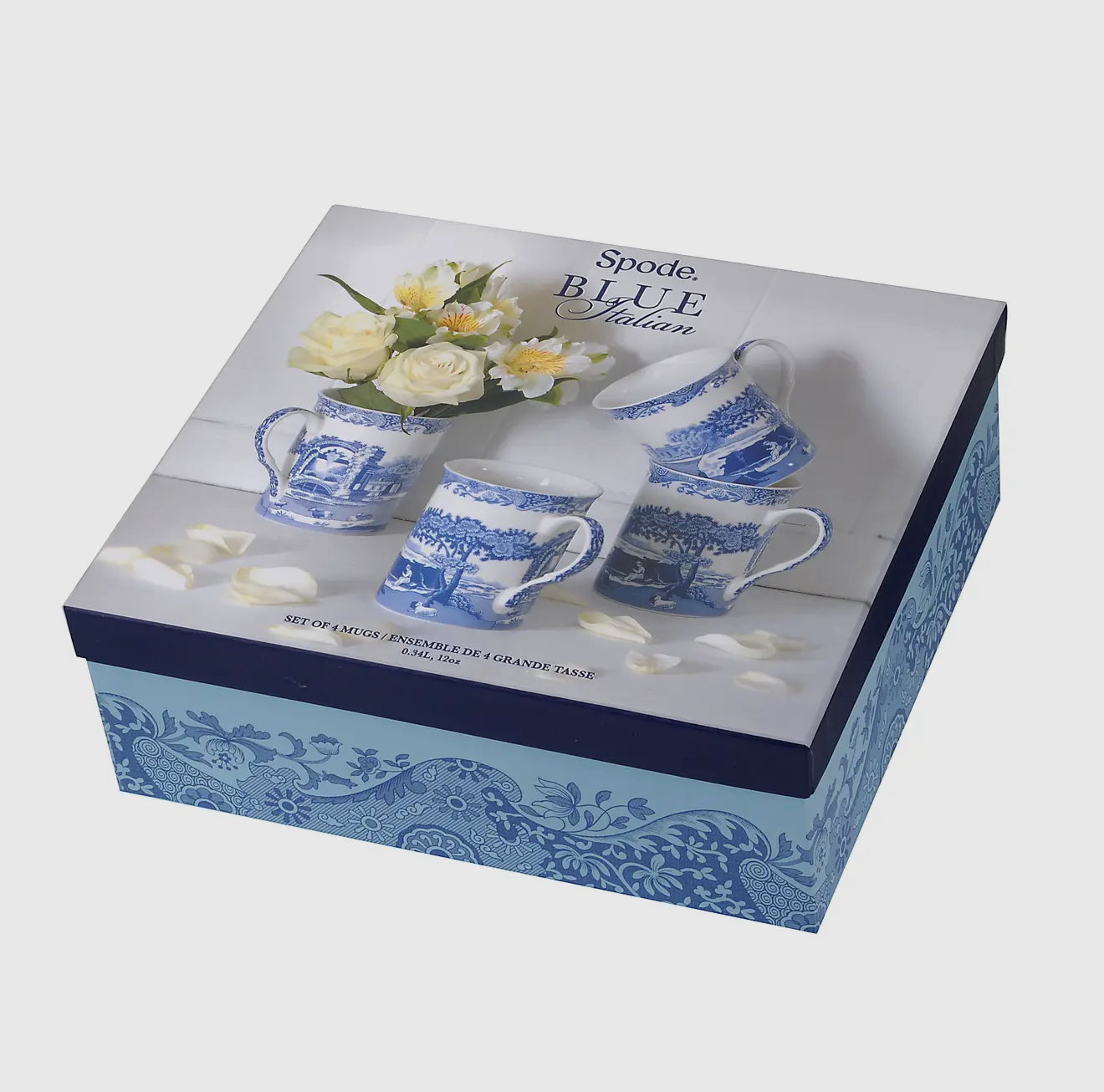 Spode Blue Italian Mug set of 4