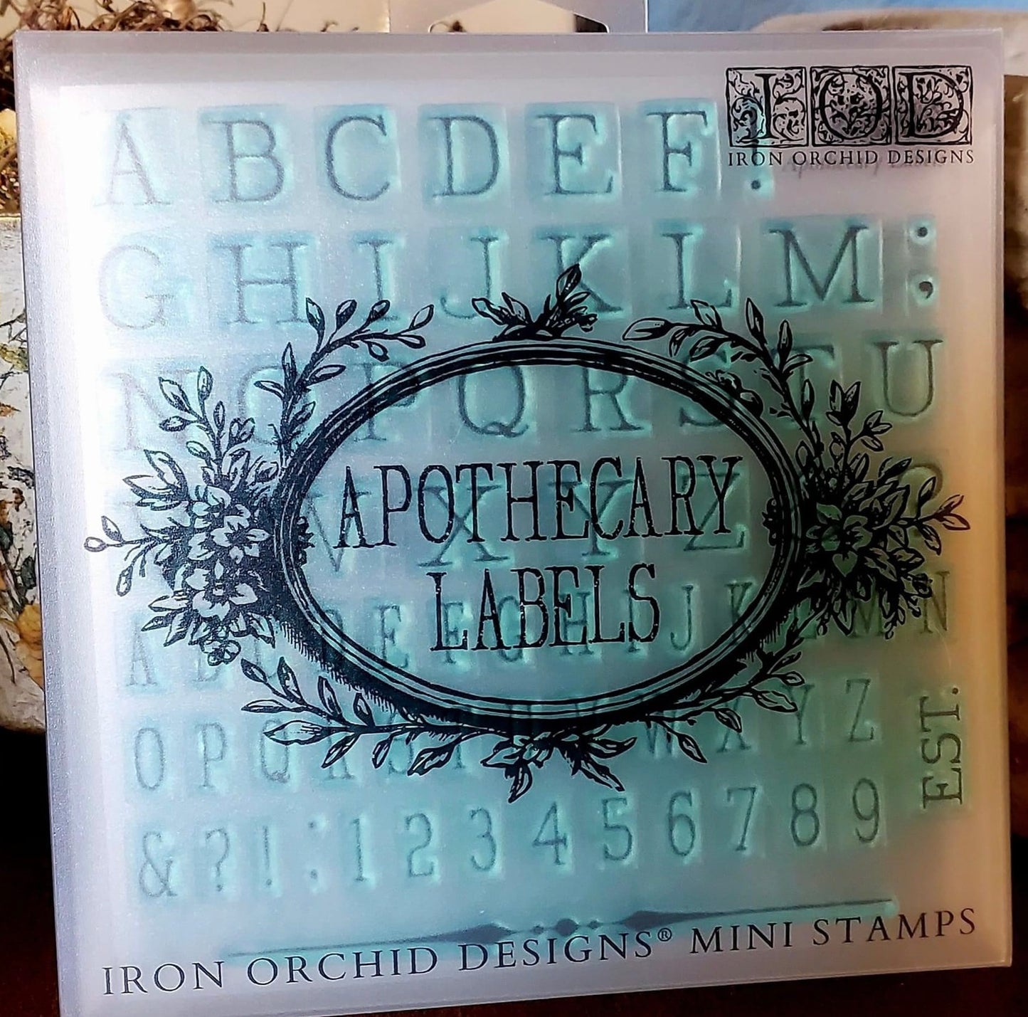 Iron Orchid Designs Apothecary Labels | IOD Decor Stamp