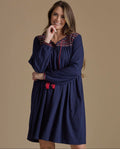 Madeline Tassel Blue Dress | Downeast