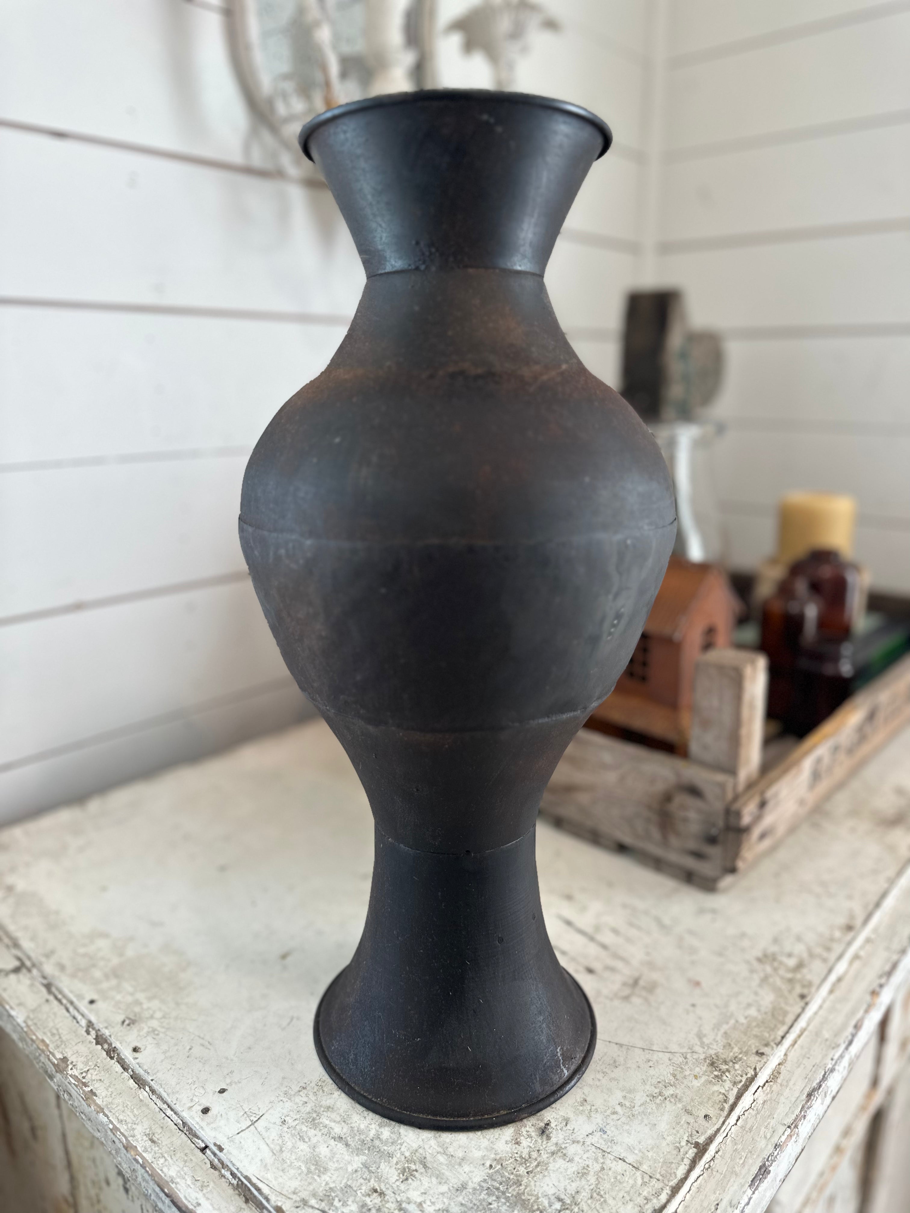 Large Tin Vase