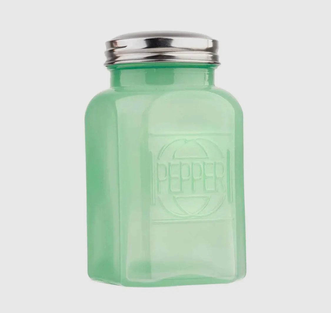 Jadeite Glass Oversized Salt & Pepper Shaker