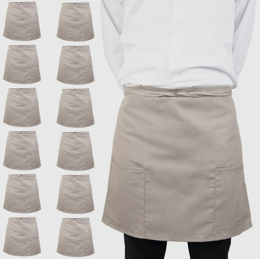 Half Bistro Apron with Pockets 18x30