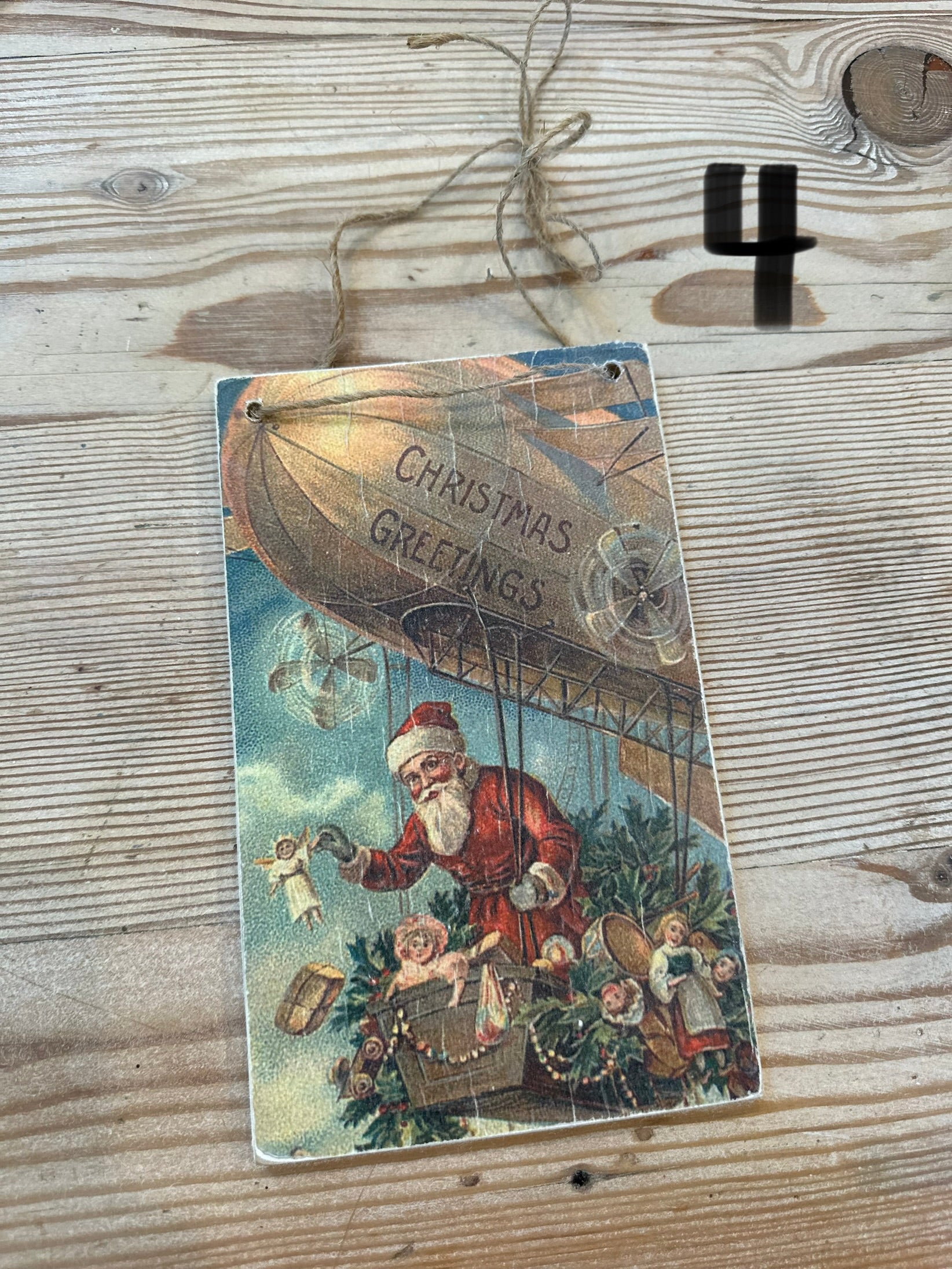 Santa Postcard Ornaments / Hangers