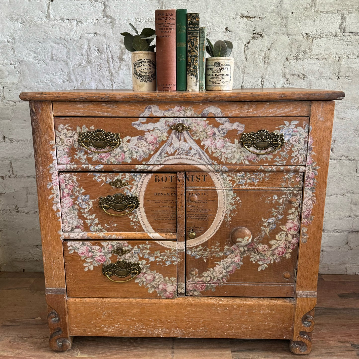 Antique Oak Wash Stand