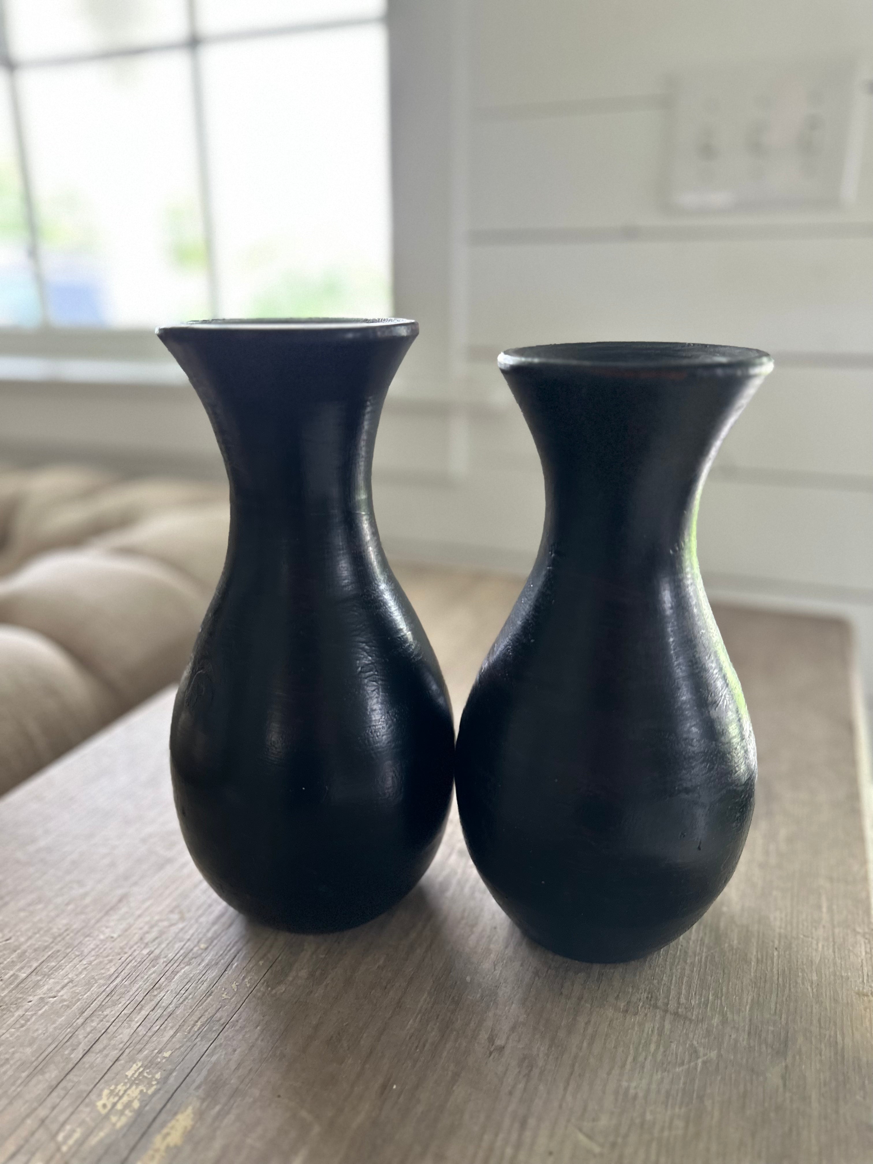 Hand turned wood vase sold individually