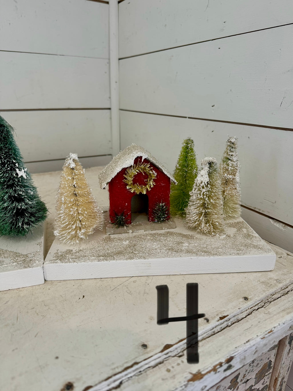 Christmas house scene - handmade - sold individually