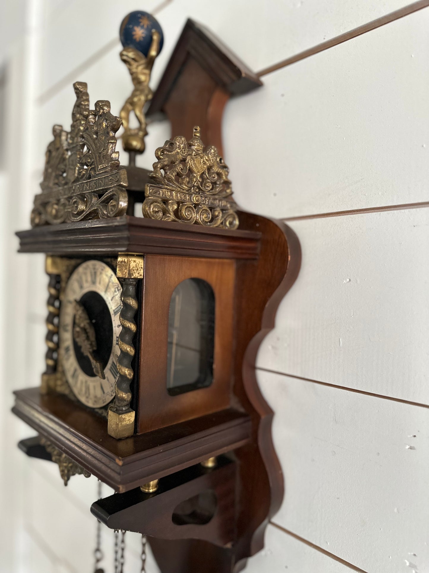 Antique Dutch NU ELCK wall clock