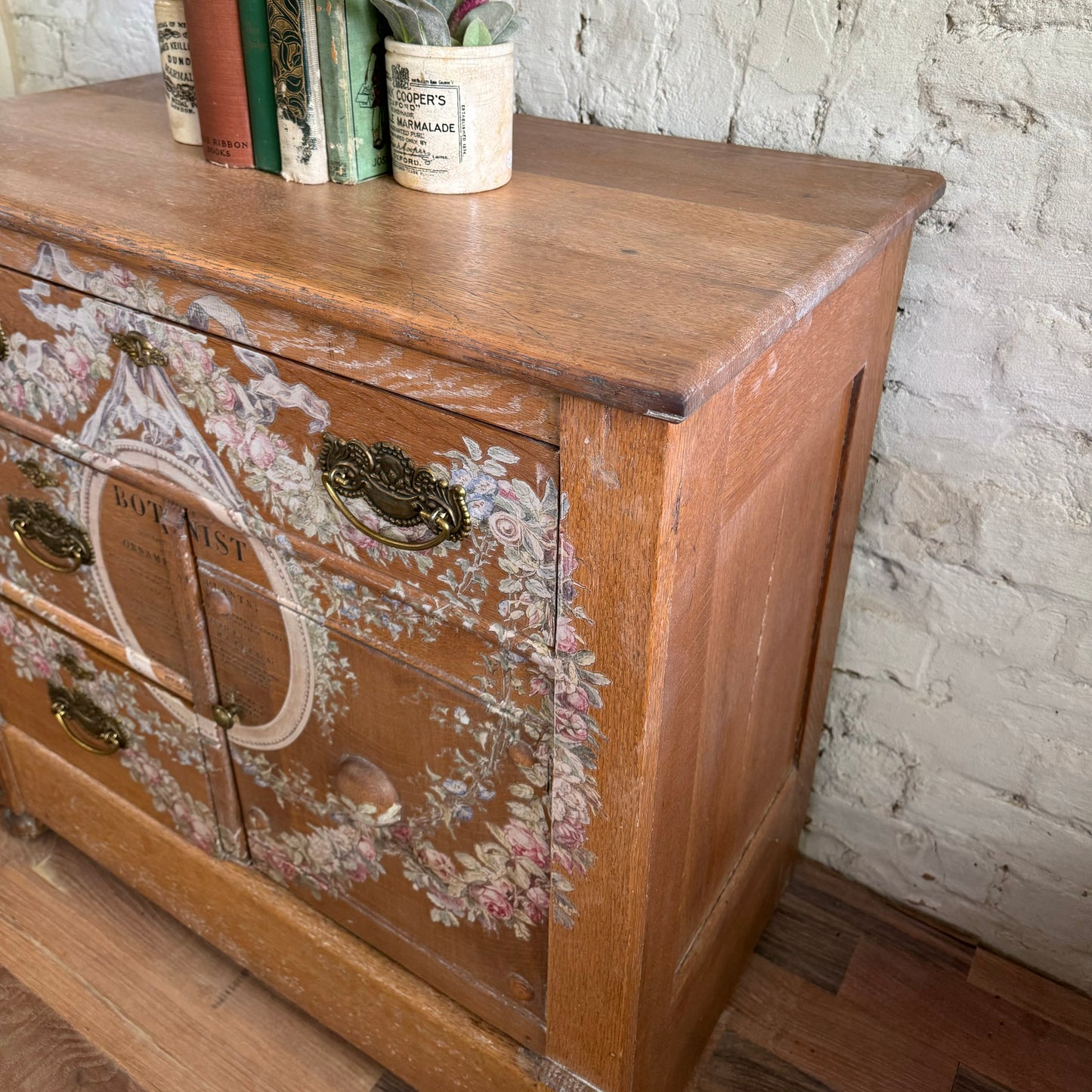 Antique Oak Wash Stand