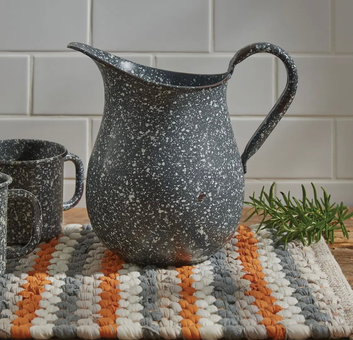 Gray Granite Enamel Pitcher