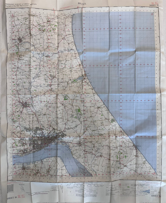 Map of Great Britain Ordinance Survey Of Hull Sheet 99