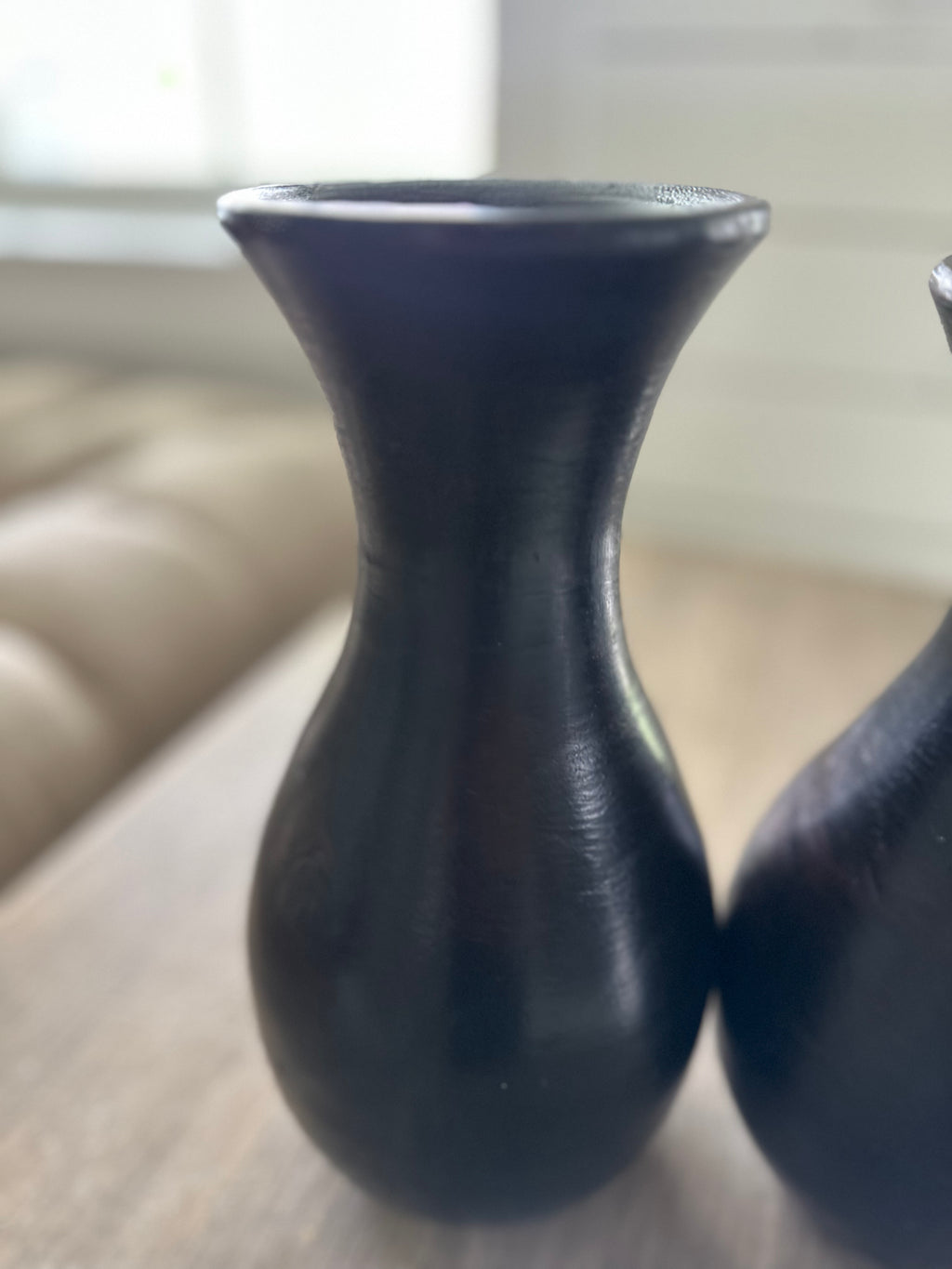 Hand turned wood vase sold individually