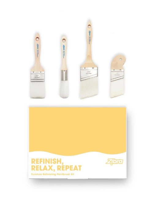 Zibra Furniture Paintbrush 4 Piece Kit
