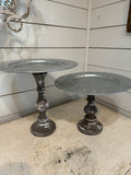 Upcycled Pedastal- Sold Individually - hand painted