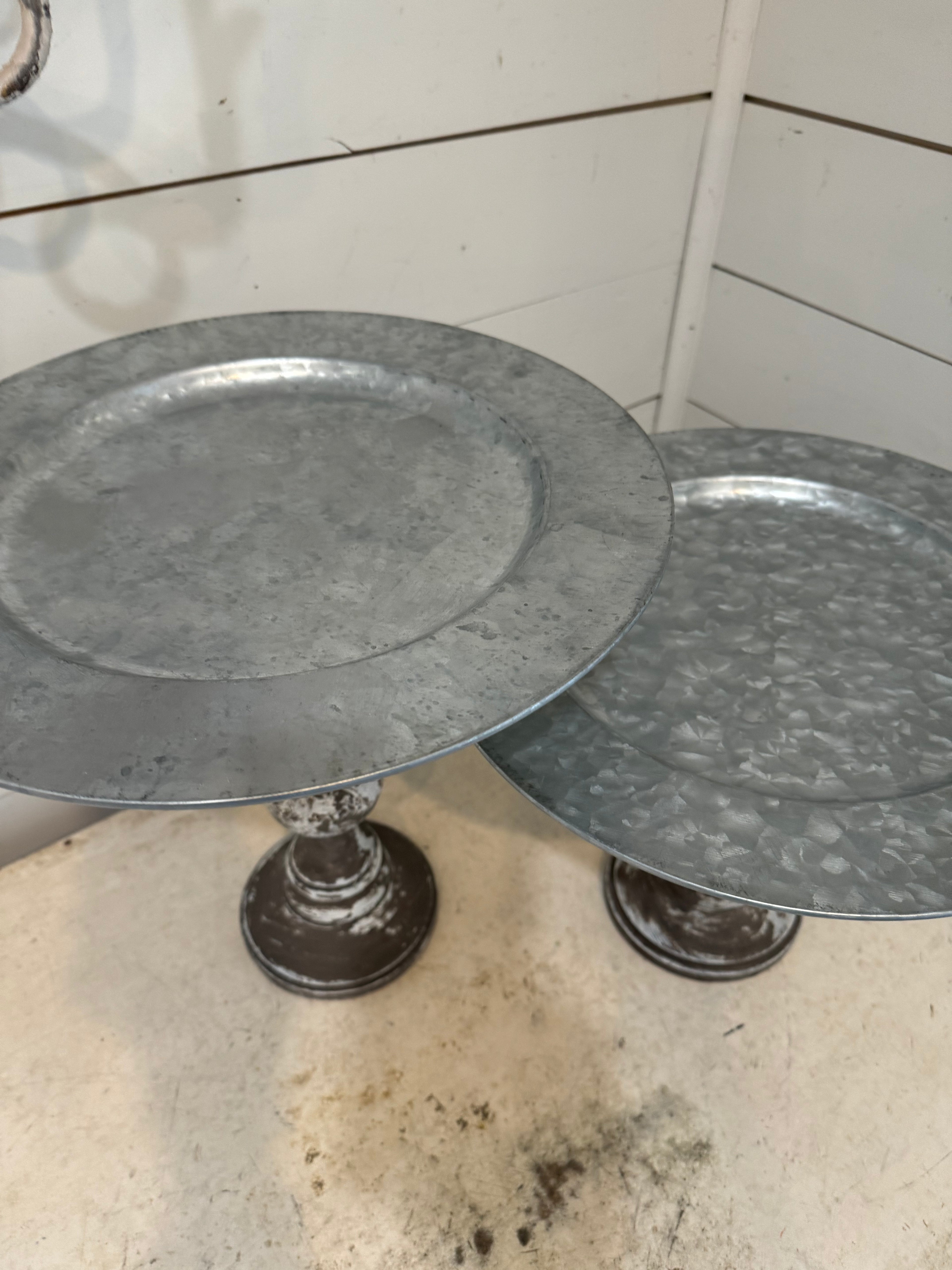Upcycled Pedastal- Sold Individually - hand painted