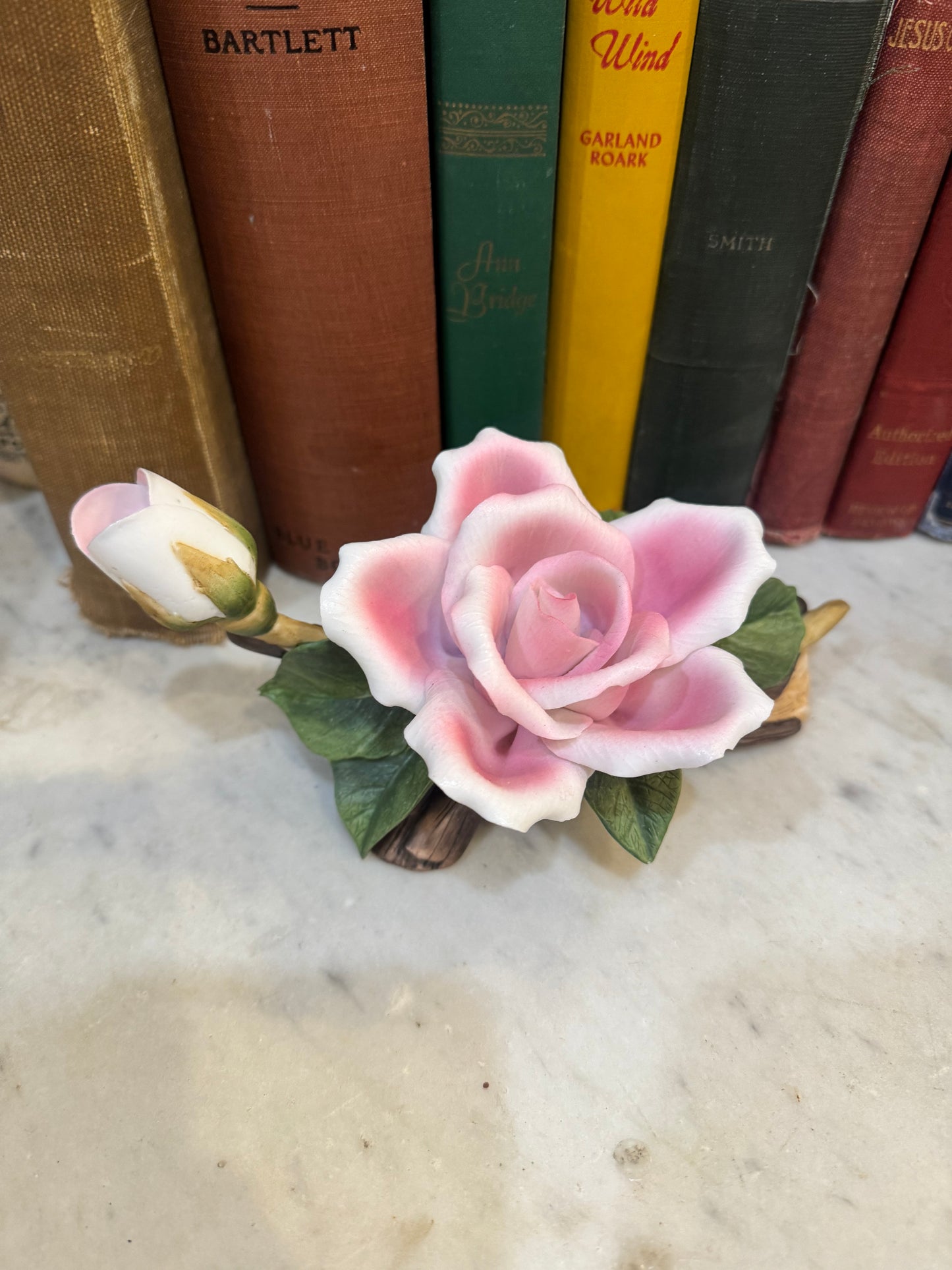 Pink ceramic flowers